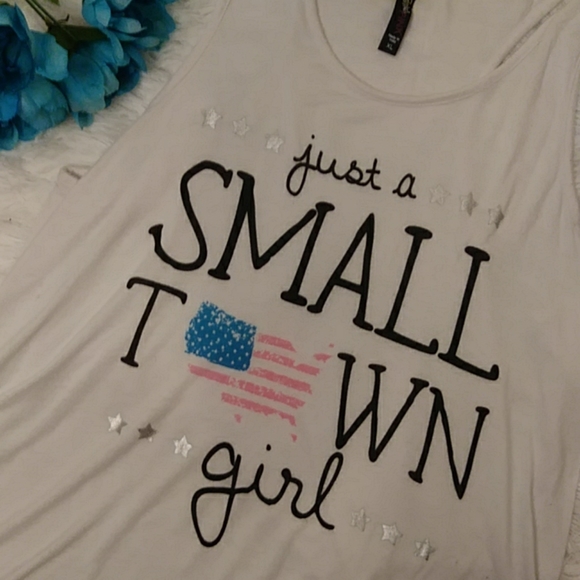 2/$24 Electric Pink White Tank Top - Picture 5 of 8